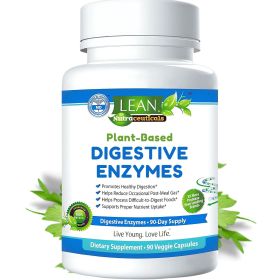 Digestive Enzymes for Gut Health Bloating & Gas Relief Supplement IBS Support Probiotic Infused Enzyme for Women & Men Breaks Down Dairy Carbs &